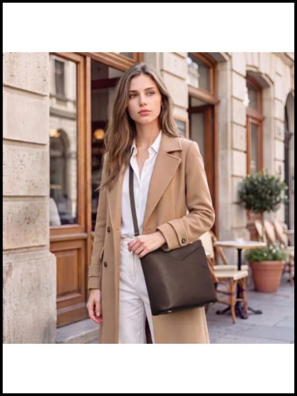 Genuine Leather Hobo Crossbody Bag Shoulder Purse Detachable Strap